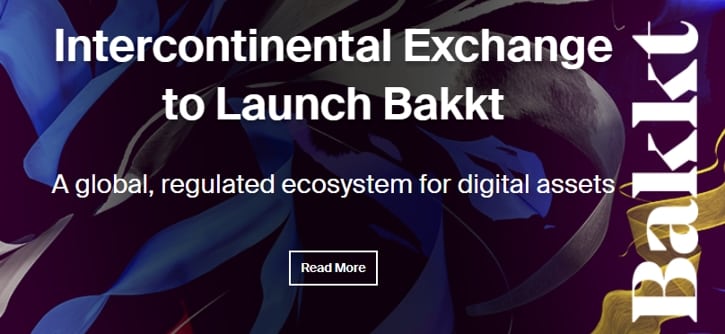 Cеть бирж ICE объявила о создании площадки для цифровых активов Bakkt