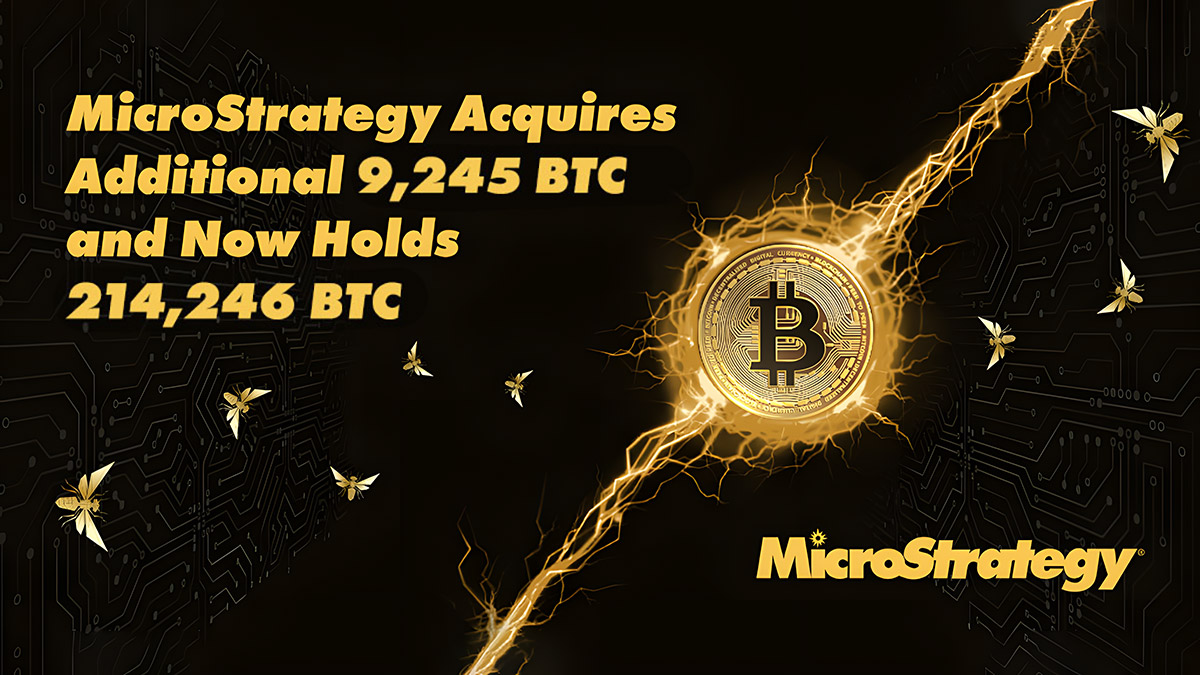 MicroStrategy увеличила свой портфель на 9 245 BTC